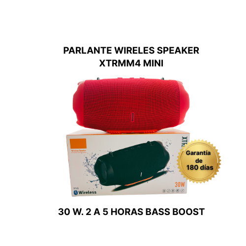 Accesorio Parlante Wireless Speaker XTRMM4 30 W 2-5 Horas