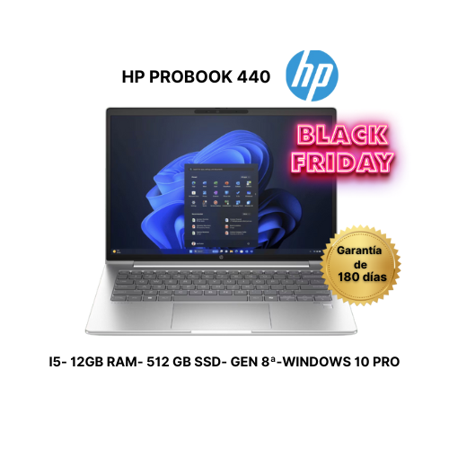 HP PROBOOK 440 I5 GEN 7 -12 GB RAM - 512 GB SSD - REMANUFACTURADO