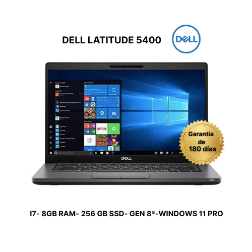 DELL LATITUDE 5400- i7- 8-GEN- REMANUFACTURADO