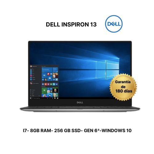 DELL INSPIRON 13- i7-6ª Gen – 8GB RAM – 256GB SSD - REMANUFACTURADO