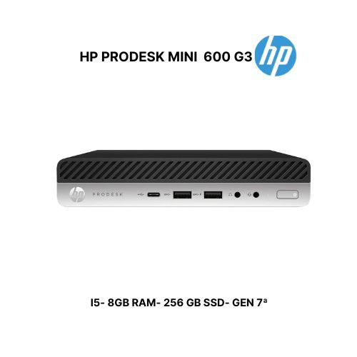 HP PRODESK  600 G3-MINI CON CARGADOR- REMANUFACTURADO-PRÓXIMAMENTE