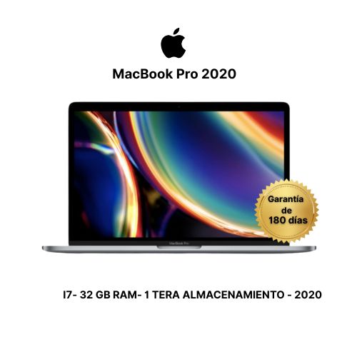 Apple MacBook 2020- I7- 32 GB RAM - 1 TB SSD- Remanufacturado