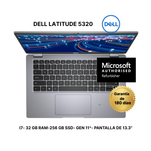 DELL LATITUDE 5320 Touchscreen  I7- 32 GB RAM-256 GB SSD- GEN 11ª- PANTALLA DE 13.3"