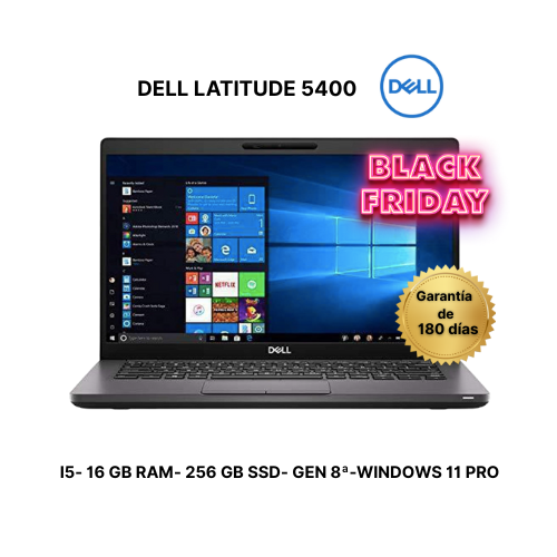 DELL LATITUDE 5400- i7- 8GEN- 16 GB RAM – 256GB SSD-REMANUFACTURADO