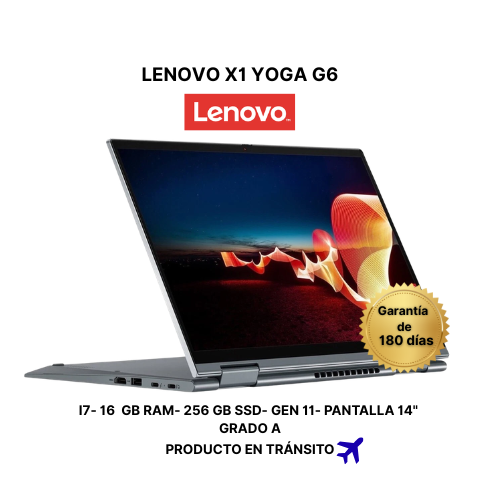 LENOVO THINKPAD YOGA X1 GEN 6 - 16 GB DE RAM-256 GB DE SSD- GENERACIÓN 11
