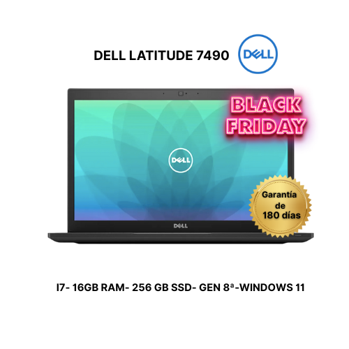 DELL LATITUDE 7490- i5 8ª Gen – 16 GB RAM – 256GB SSD- REMANUFACTURADO