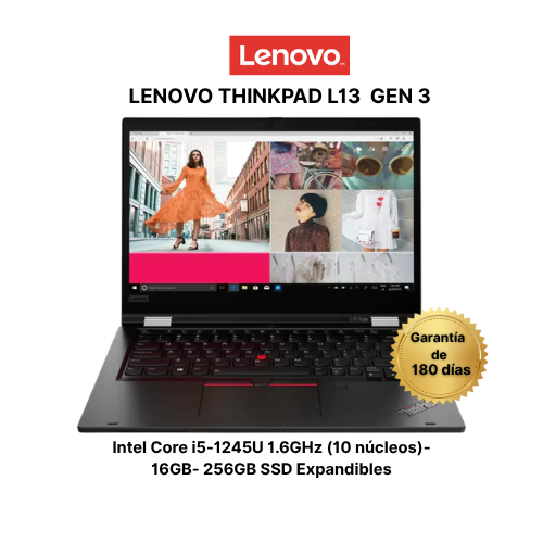 Lenovo ThinkPad L13 Gen 3 – Intel Core i5 12ª Gen – 16GB RAM – SSD 256GB