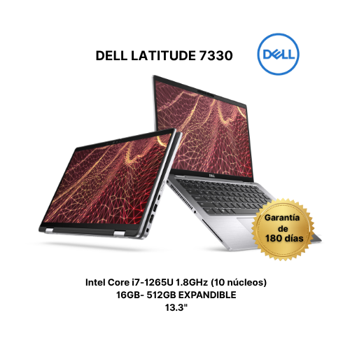 Dell Latitude 7330 Convertible – Intel Core i7 12ª Gen – 16GB RAM – SSD 512GB – 13.3"