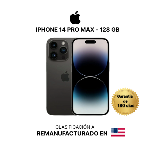 IPHONE 14 PRO MAX- 128 GB REMANUFACTURADO EN EE.UU- PRÓXIMAMENTE