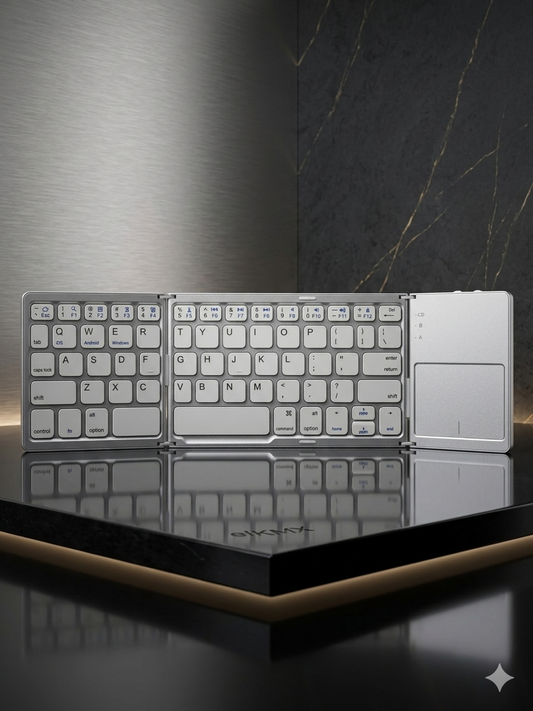 Teclado Bluetooth Plegable con Touchpad