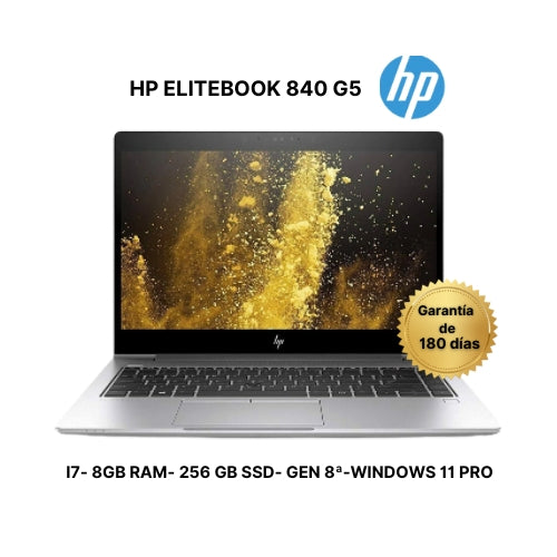 HP ELITEBOOK 840 G5-I7-8ª GEN -8GB RAM REMANUFACTURADO