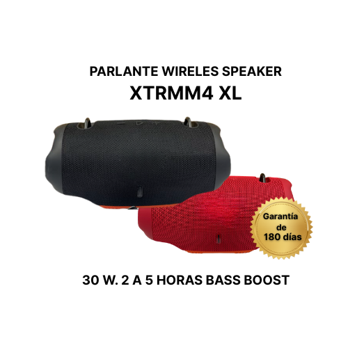 Accesorio Parlante Wireless Speaker XTRMM4XL 4-5 Horas